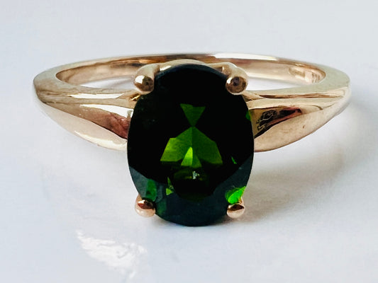 9ct Gold Diopside Ring
