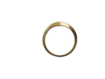 9ct Gold Sapphire & Diamond Wishbone Ring