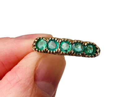 9ct Gold Emerald Ring