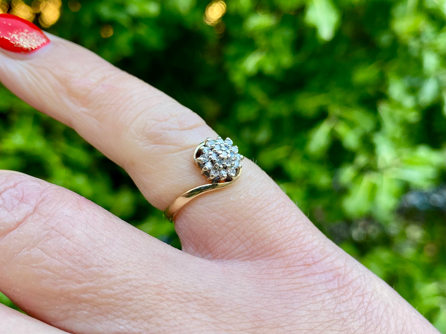 Vintage 9ct Gold Diamond Ring