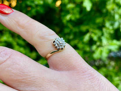 Vintage 9ct Gold Diamond Ring