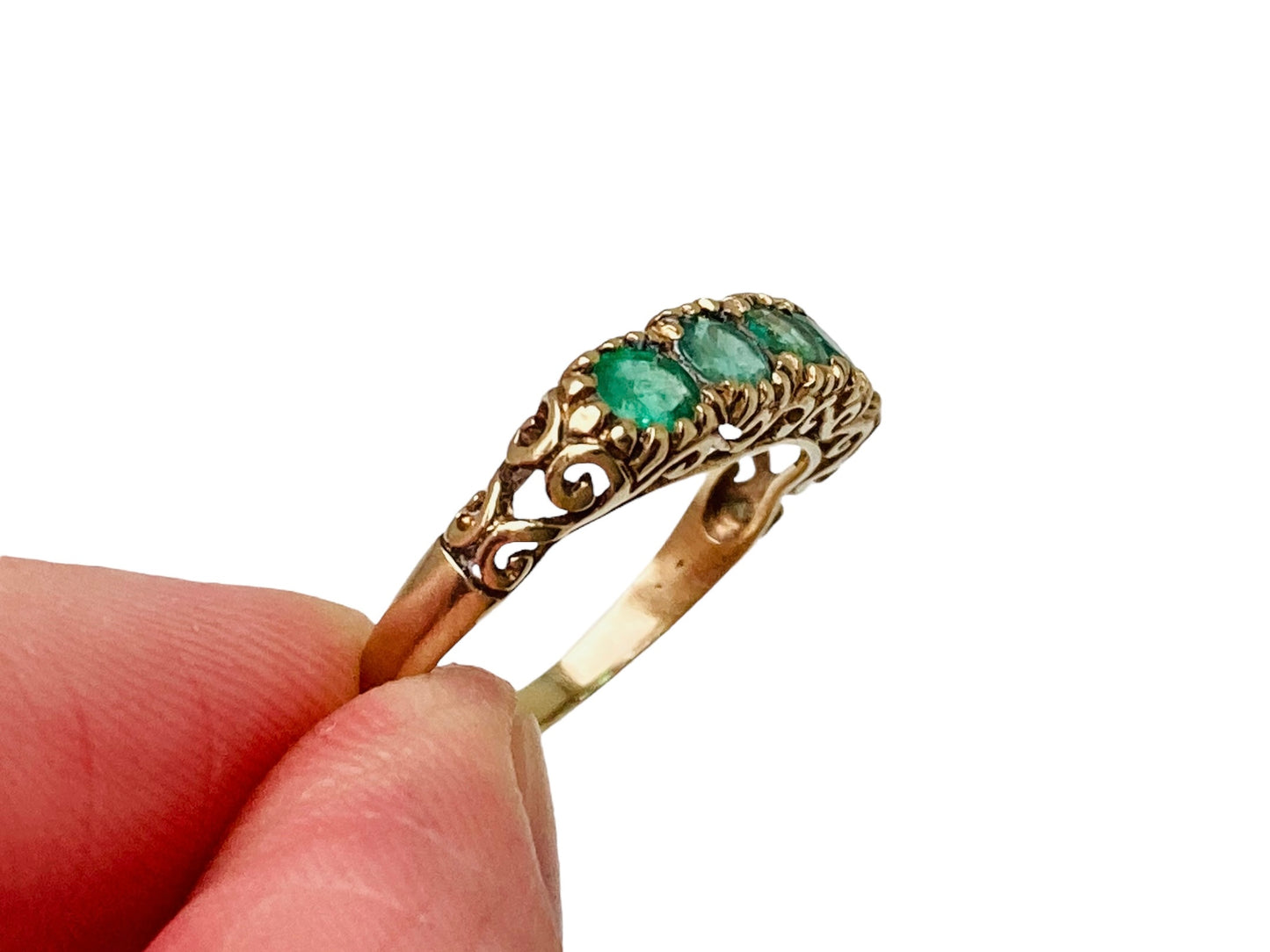 9ct Gold Emerald Ring