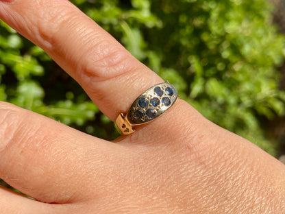 Vintage 9ct Gold Sapphire Ring