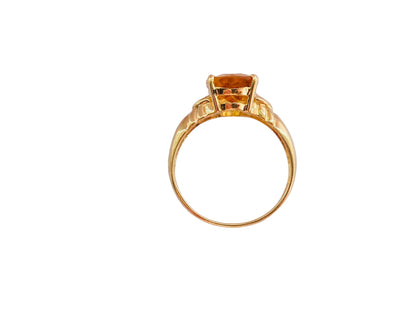 18ct Gold Citrine Ring