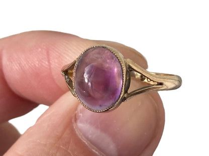 Antique 9ct Gold Amethyst Ring
