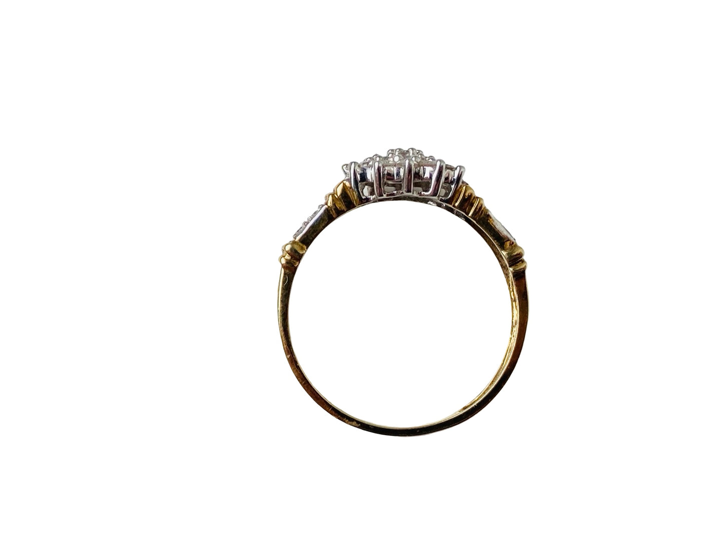 9ct Gold Diamond Cluster Ring