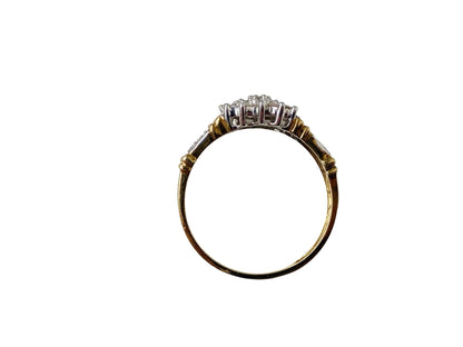 9ct Gold Diamond Cluster Ring