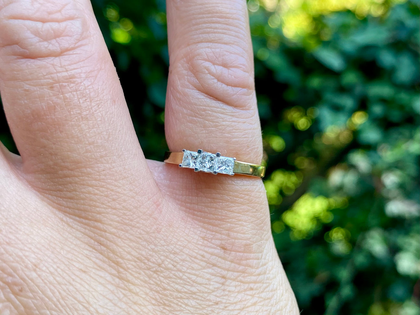 9ct Gold 0.50ct Three-Stone Diamond Ring