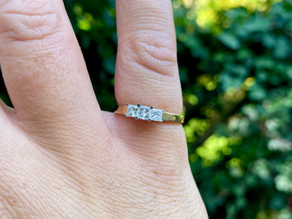 9ct Gold 0.50ct Three-Stone Diamond Ring