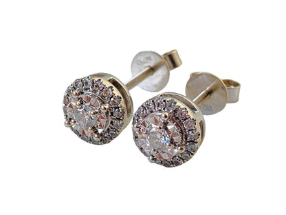 18ct Gold Diamond Earrings