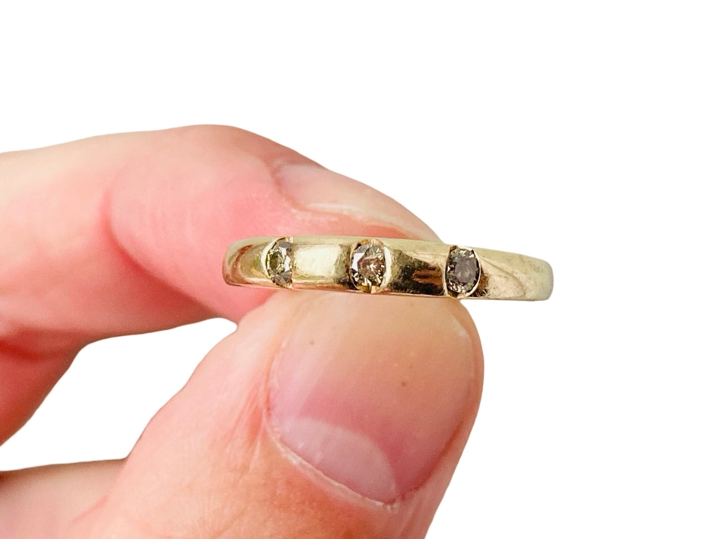 9ct Gold Champagne Diamond Ring