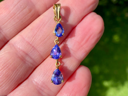 9ct Gold Tanzanite Pendant
