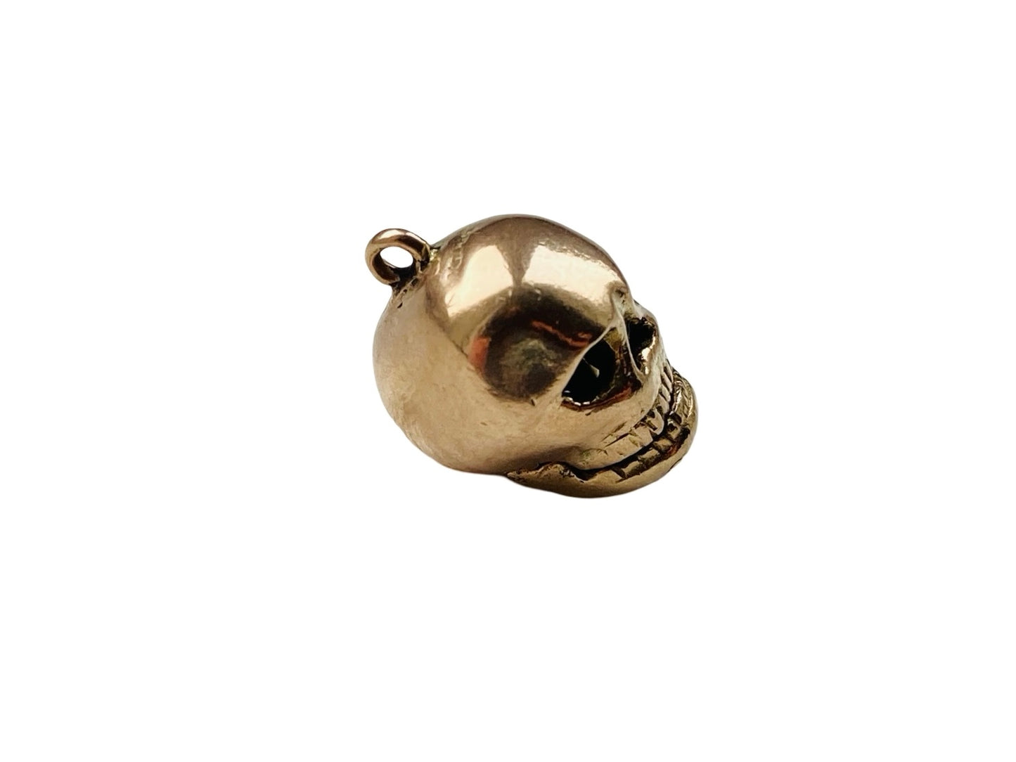 Vintage 9ct Gold Skull Charm or Pendant