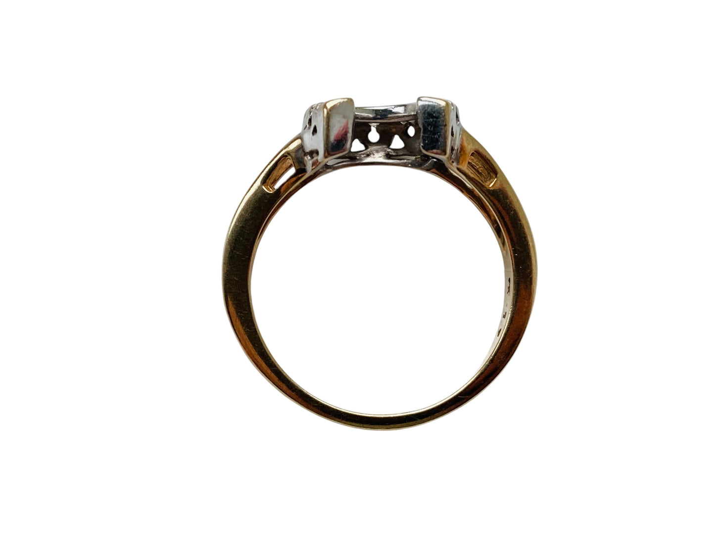 9ct Gold Diamond Hoseshoe Ring