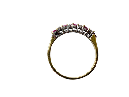 18ct Gold Ruby & Diamond Ring