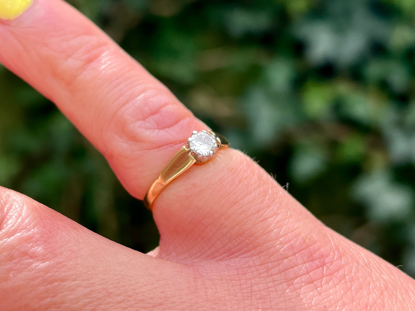 Vintage 18ct Gold Diamond Ring