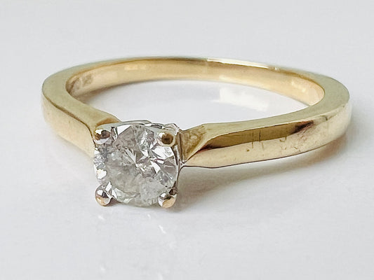 9ct Gold 0.25ct Diamond Solitaire Ring