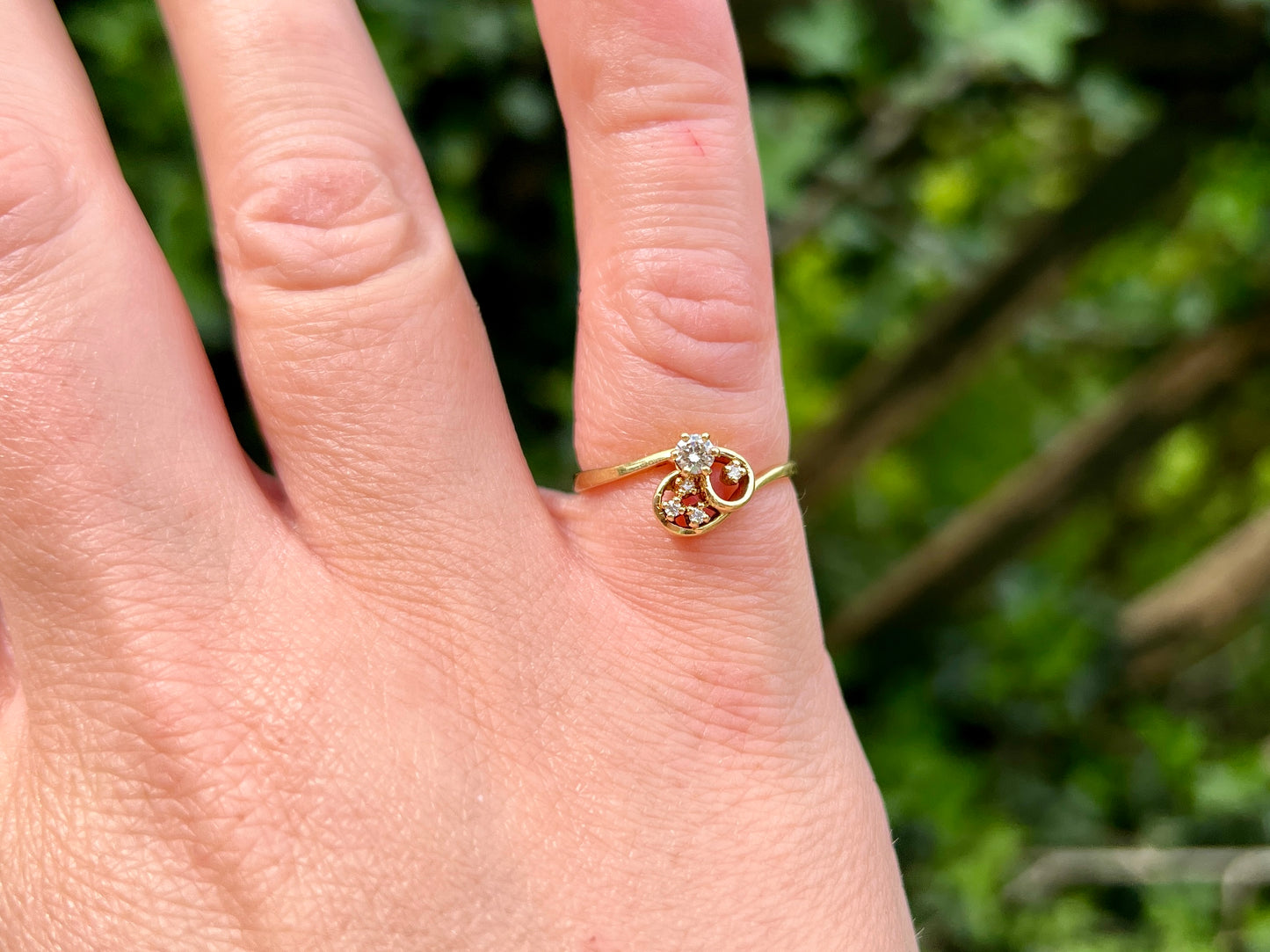 Vintage 18ct Gold Diamond Ring