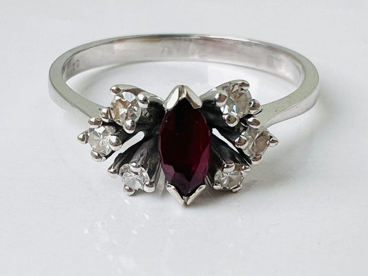 14ct Gold Ruby & Diamond Ring