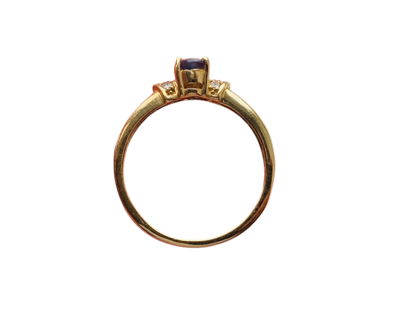 9ct Gold Sapphire & Diamond Ring