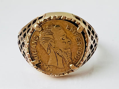 9ct Gold Coin Ring