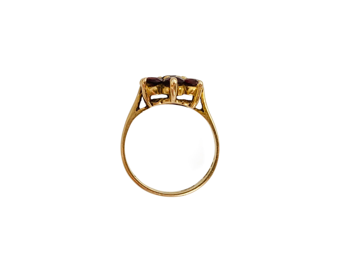 Vintage 9ct Gold Garnet Ring