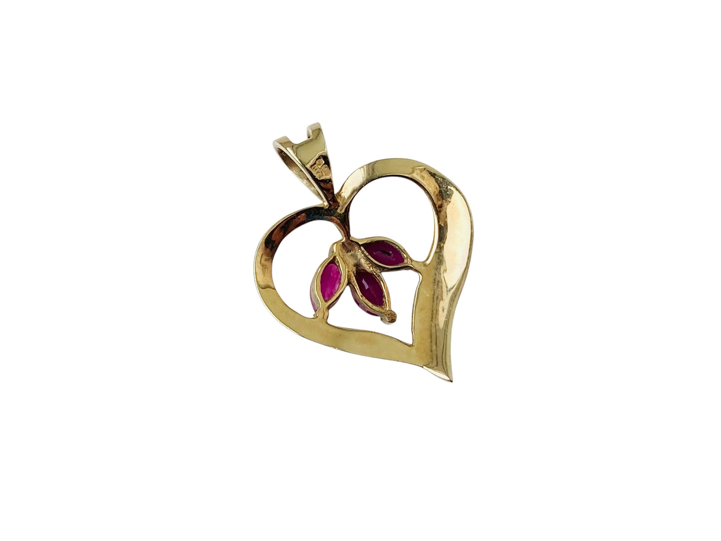 9ct Gold Ruby Pendant