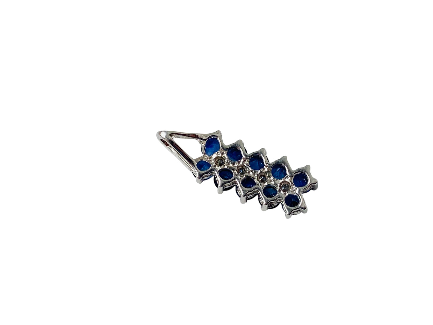 9ct Gold Sapphire & Diamond Pendant