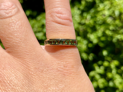 9ct Gold Green Sapphire Ring