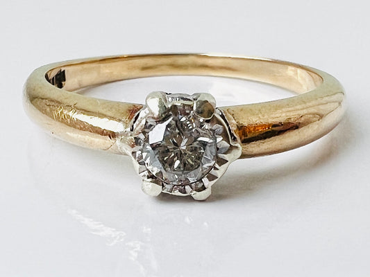 9ct Gold Diamond 0.30ct Solitaire Ring