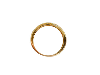 9ct Gold Diamond Crossover Ring