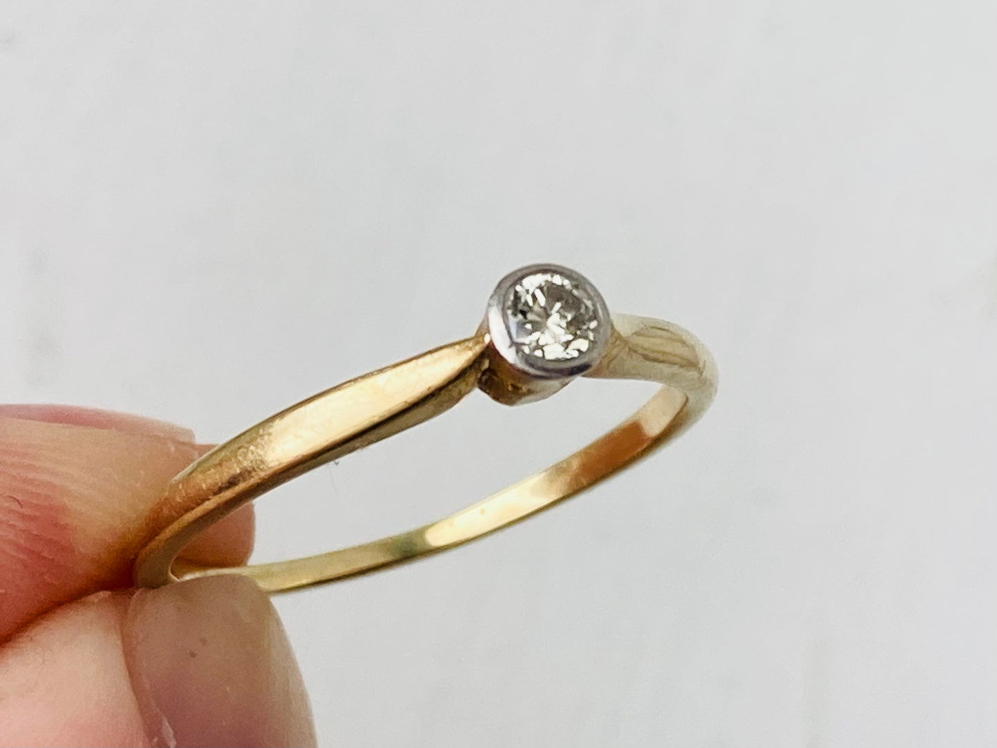 Antique 18ct Gold & Platinum Diamond Ring