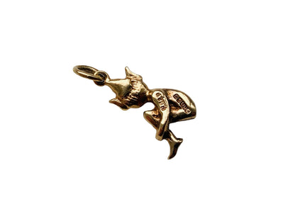 Vintage 9ct Gold Elf Pendant