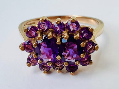 9ct Gold Amethyst Ring