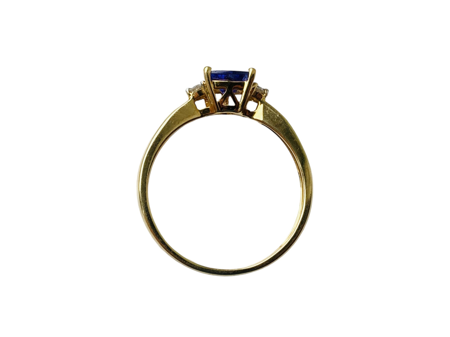 9ct Gold Tanzanite & Diamond Ring