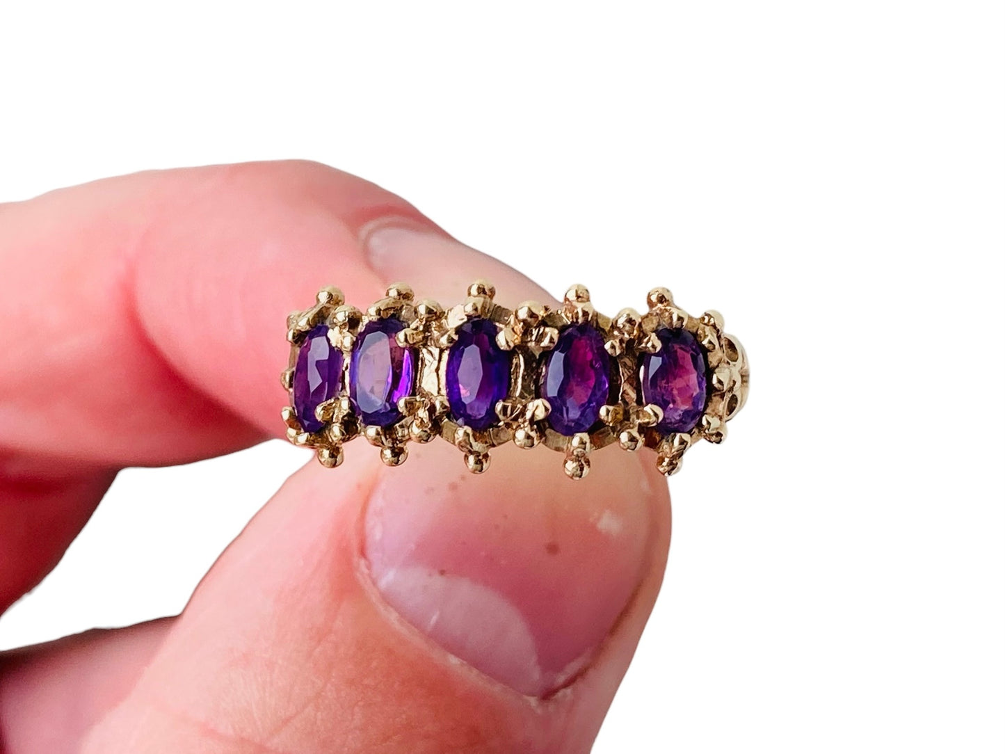 Vintage 9ct Gold Amethyst Ring