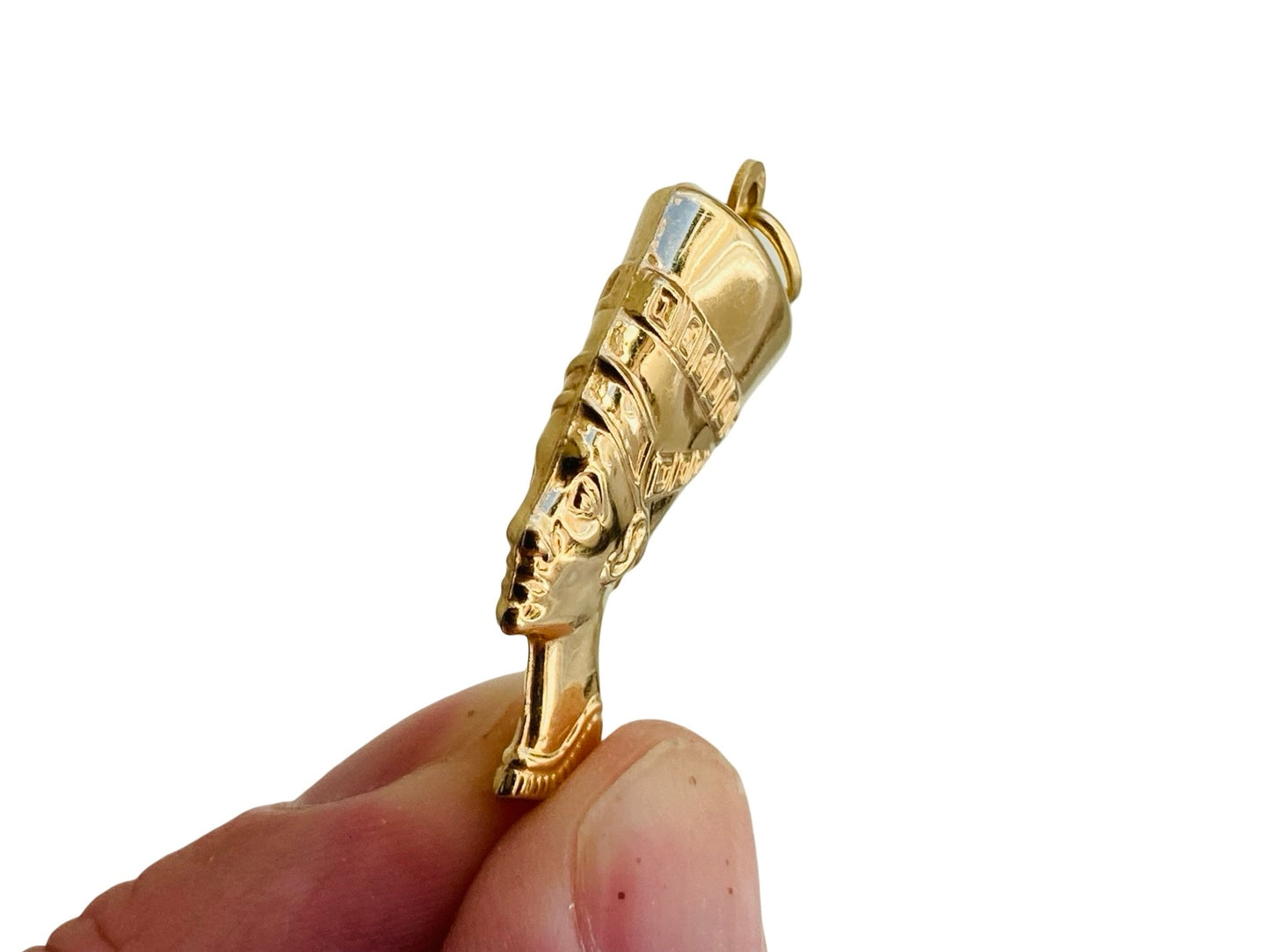 Vintage 9ct Gold Nefertiti Pendant