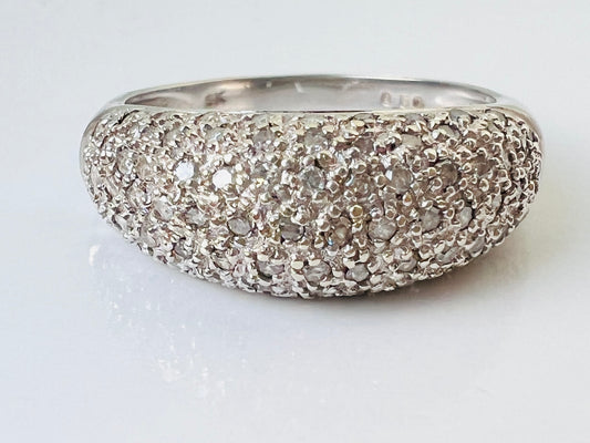 9ct Gold 0.50ct Diamond Dome Ring
