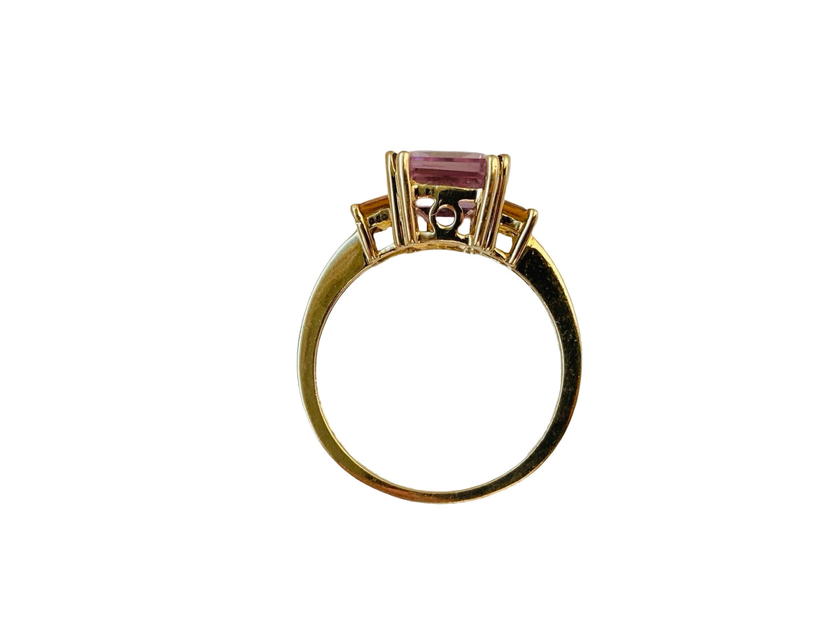 9ct Gold Ametrine & Citrine Ring