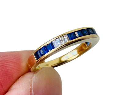 18ct Gold Sapphire & Diamond Ring