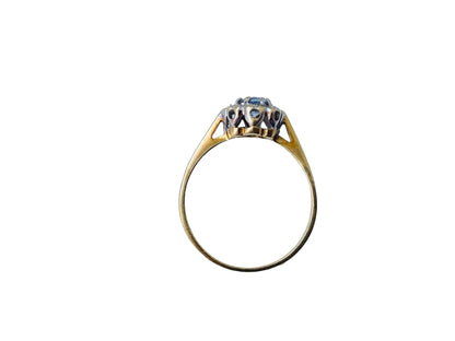 9ct Gold Sapphire & Diamond Ring