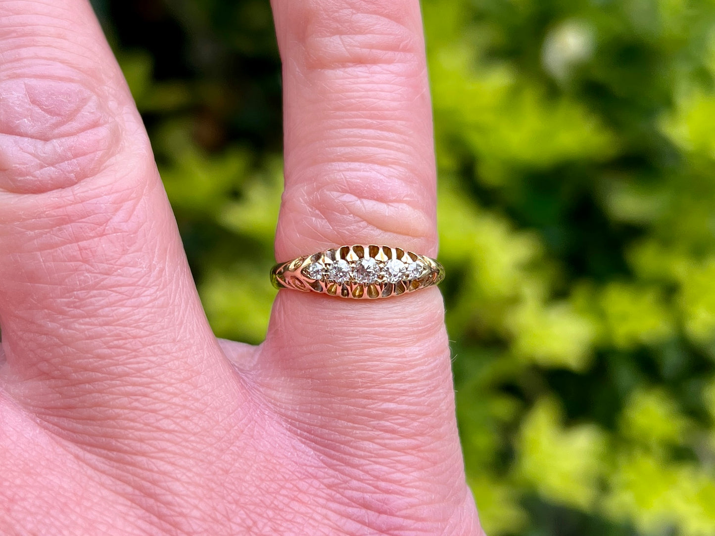 Antique 18ct Gold Diamond Ring