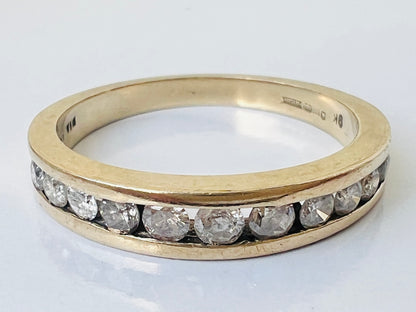 9ct Gold Eleven-Stone 0.50ct Diamond Ring