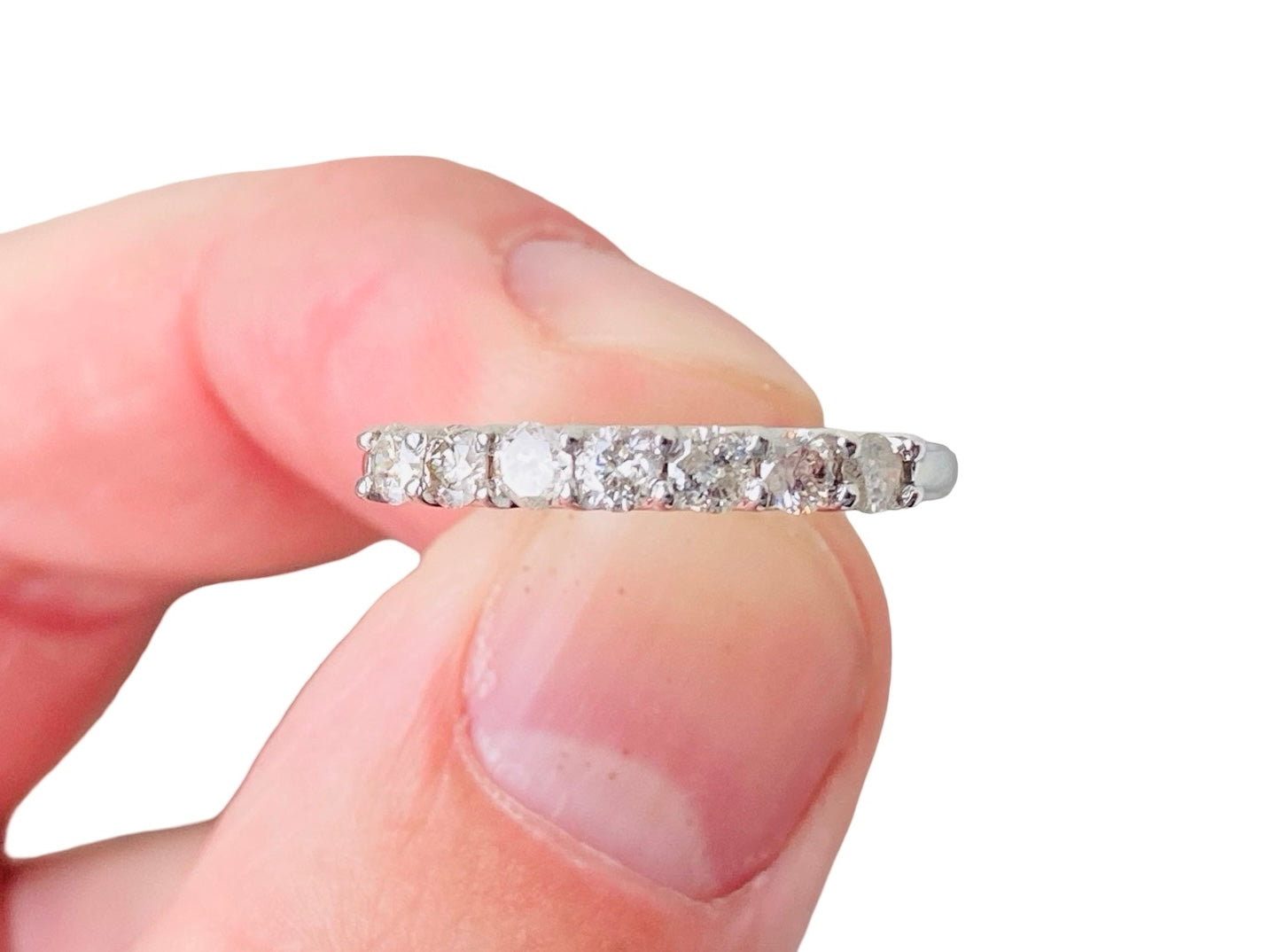 10ct Gold 0.50ct Seven-Stone Diamond Ring
