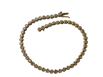 9ct Gold Diamond Bracelet