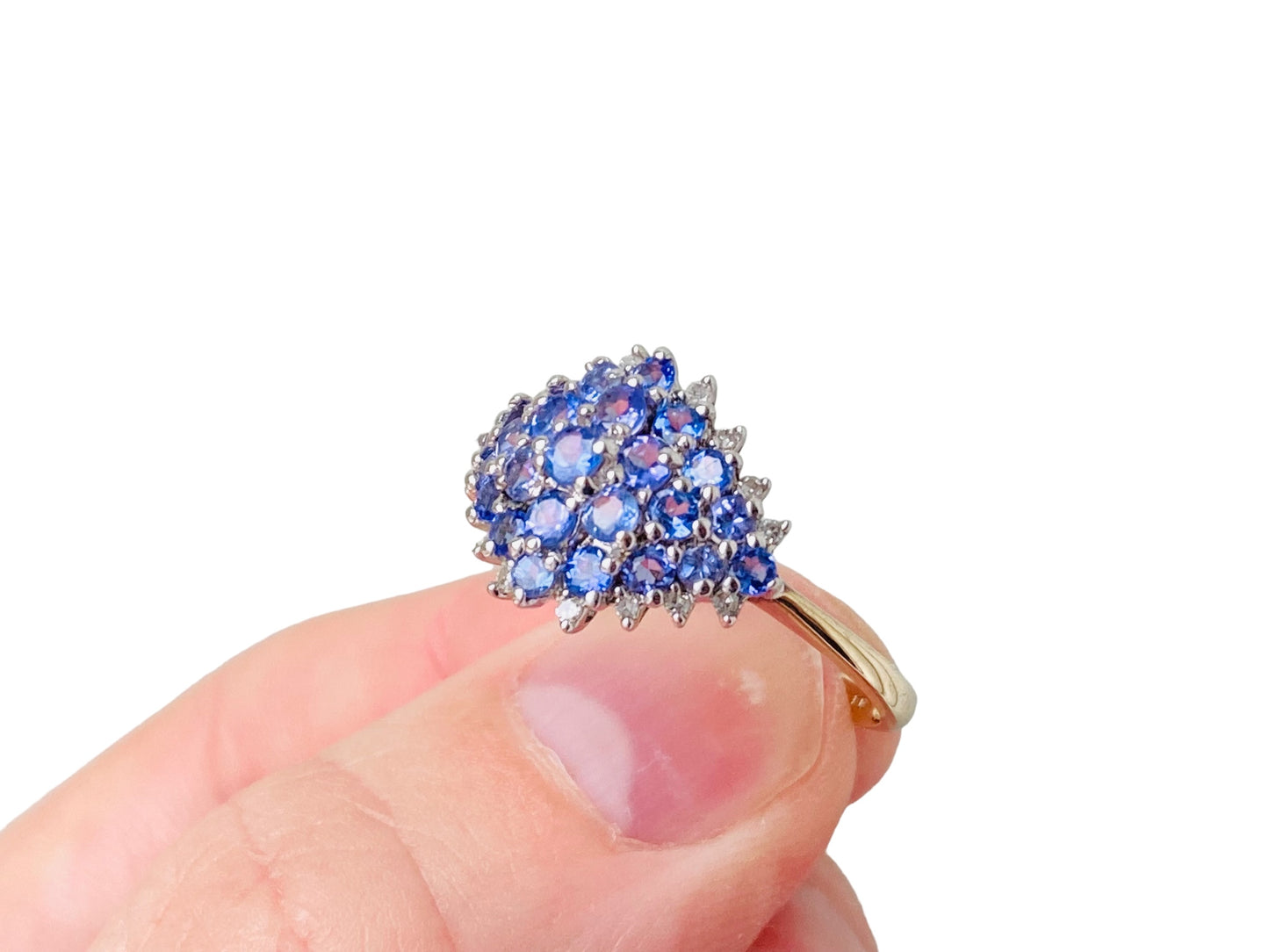 9ct Gold Tanzanite & Diamond Ring