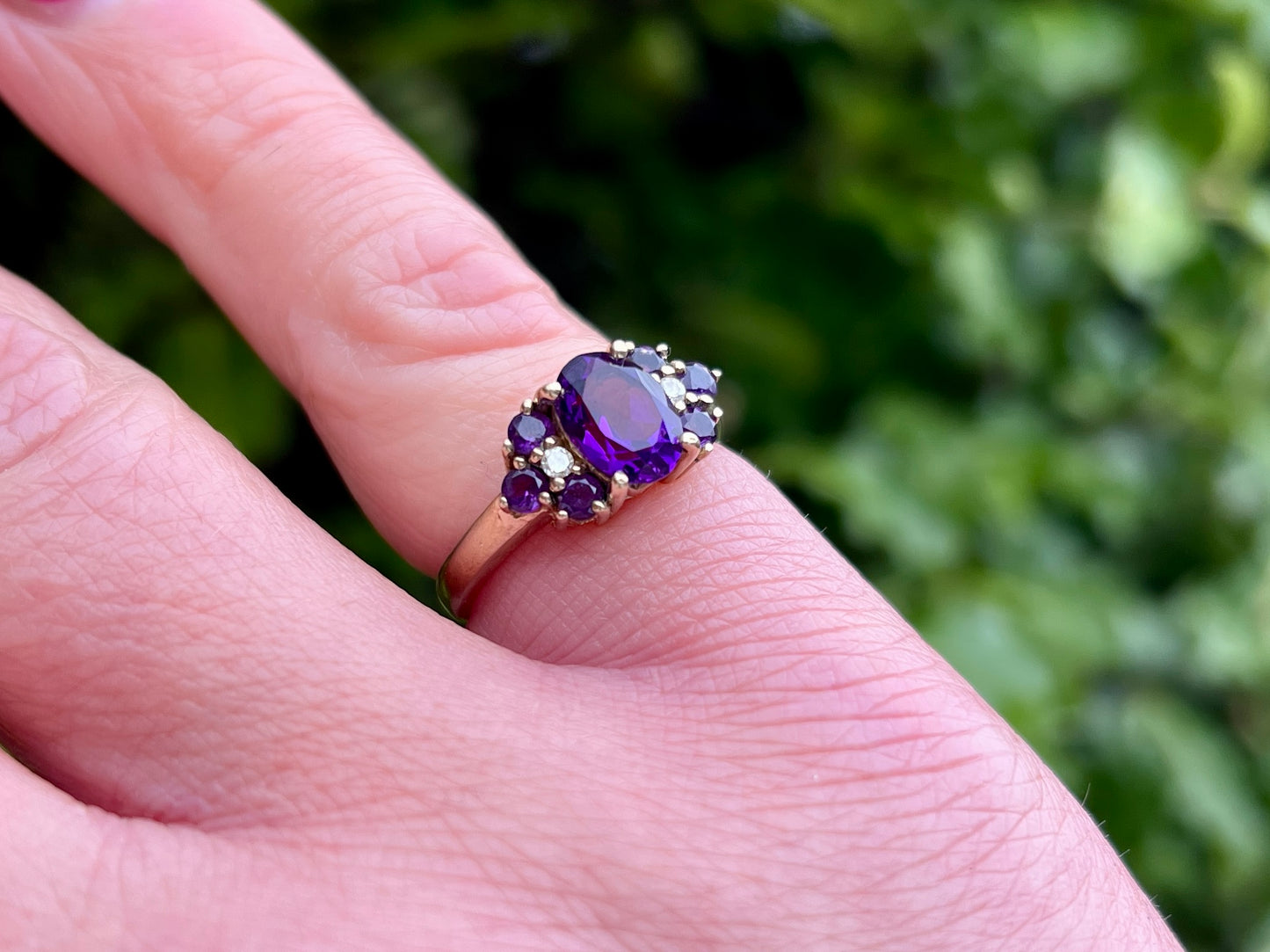 9ct Gold Amethyst Ring