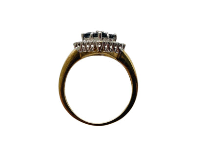 9ct Gold Sapphire & Diamond Ring