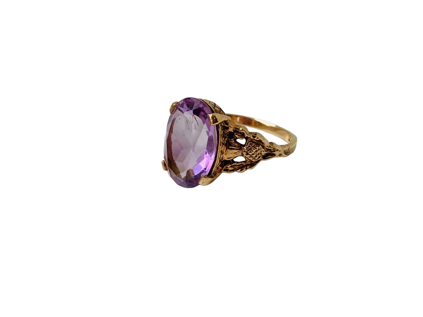 Vintage 9ct Gold Amethyst Ring