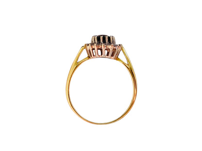 Vintage 18ct Gold Sapphire & Diamond Ring